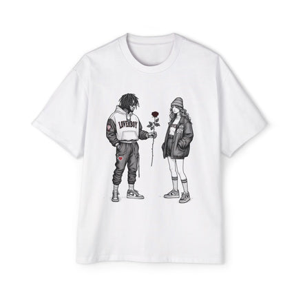 "Say It With a Rose" Oversized Tee